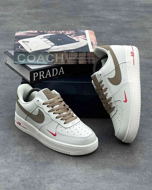 NIKE AIR FORCE 1 "WHITE" WITH PINK SMALL LACES