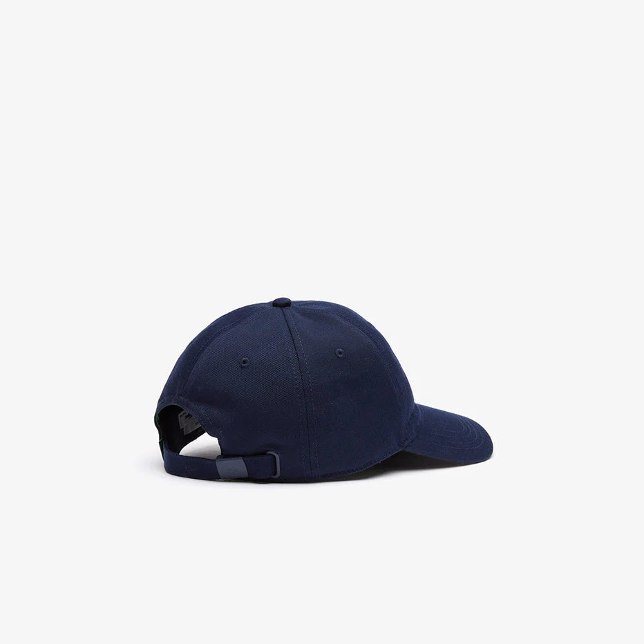LACOSTE BIG CROCODILE ADJUSTABLE NAVY COTTON CAP