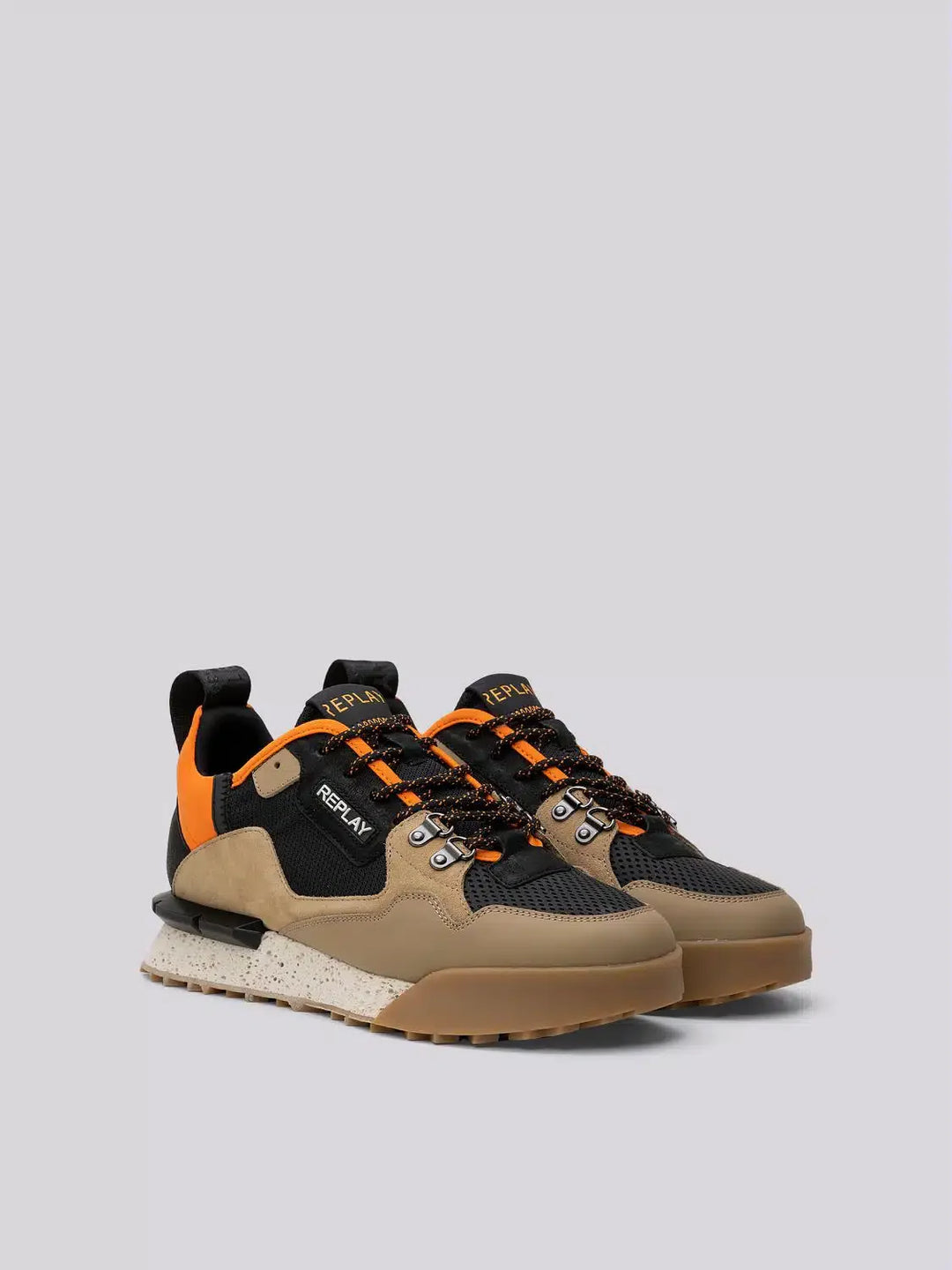 REPLAY FIELD TOTAL MENS SNEAKERS – BROWN/ORANGE