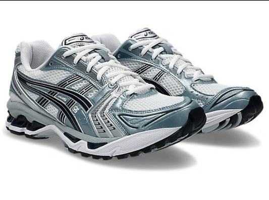 ASICS GEL-KAYANO 14 WHITE / FJORD GREY FULLY BOXED
