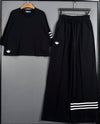 adidas Adilenium set features a wide-leg track pant