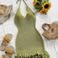 Crochet Halter Mini Dress