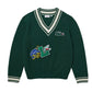 Lacoste Men's Comic Badge Striped V-Neck
Sweater