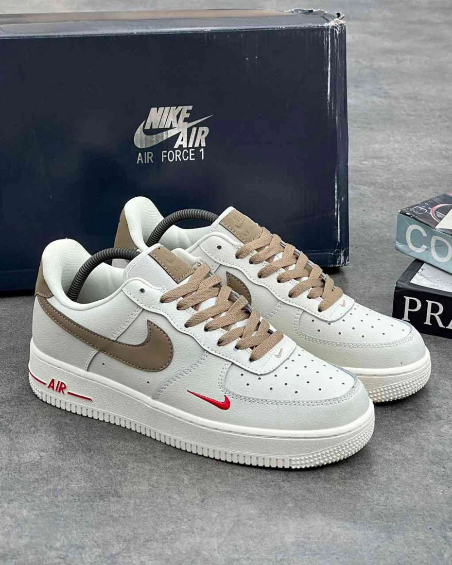 NIKE AIR FORCE 1 "WHITE" WITH PINK SMALL LACES