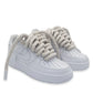 AIR FORCE 1 CREAM CUSTOM ROPE LACE