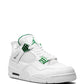 AIR JORDAN 4 RETRO SNEAKERS 'WHITE METALLIC GREEN'