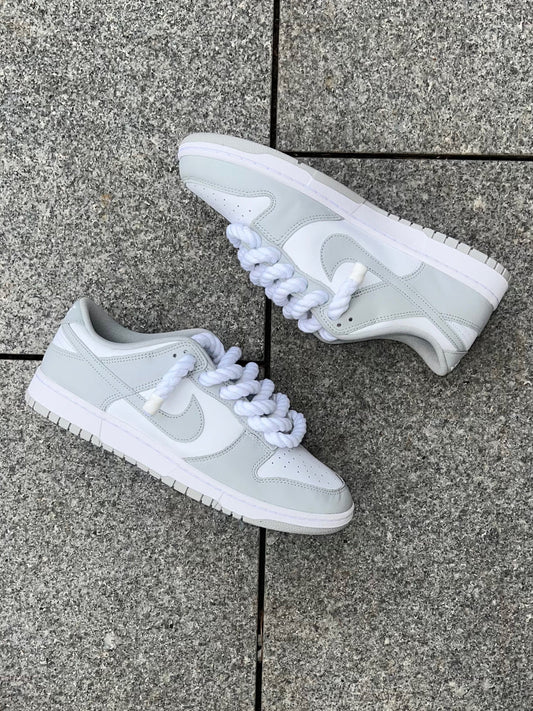 ANY COLOUR CHOICE OF NIKE DUNK LOWS WITH X ROPE LACES