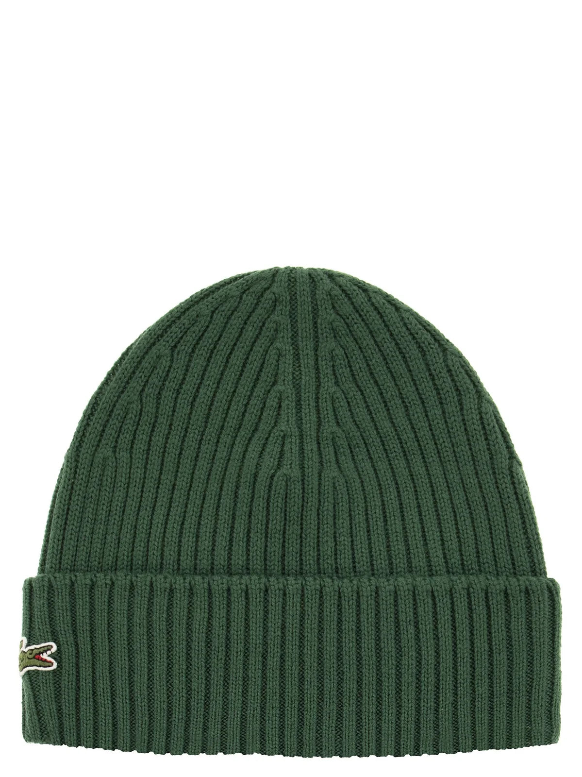 Lacoste Logo-Embroidered Ribbed Beanie