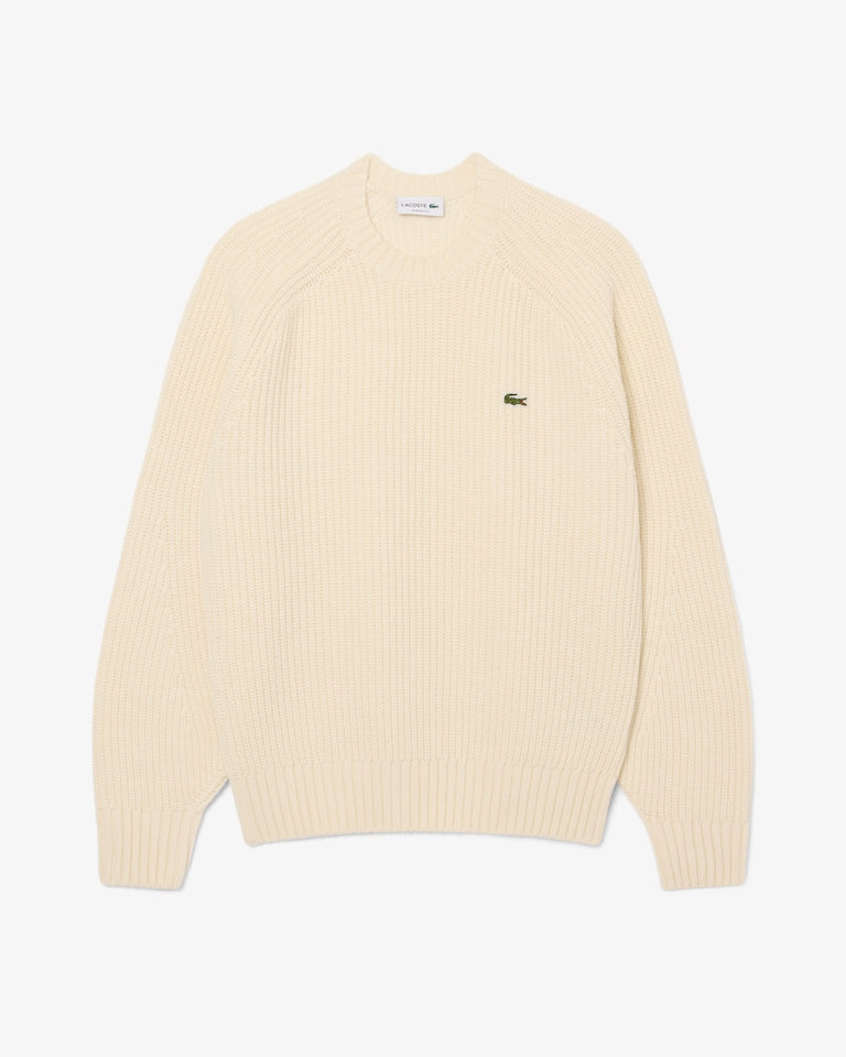 Lacoste thick wool crew neck sweater