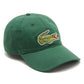 LACOSTE BIG CROCODILE ADJUSTABLE GREEN COTTON CAP