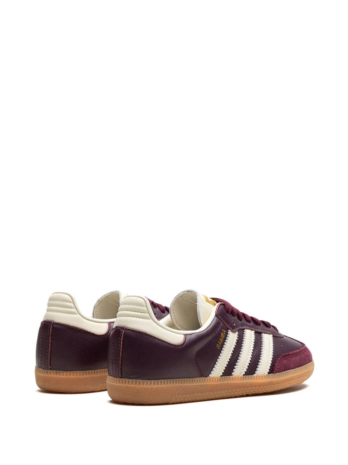 ADIDAS SAMBA OG " MAROON/CORE WHITE/GOLD METALLIC" SNEAKERS