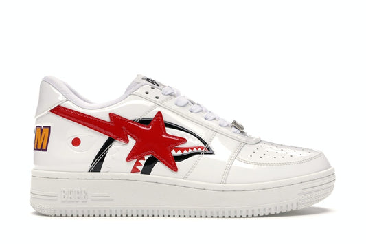 A Bathing Ape Bape Sta Low
Shark White