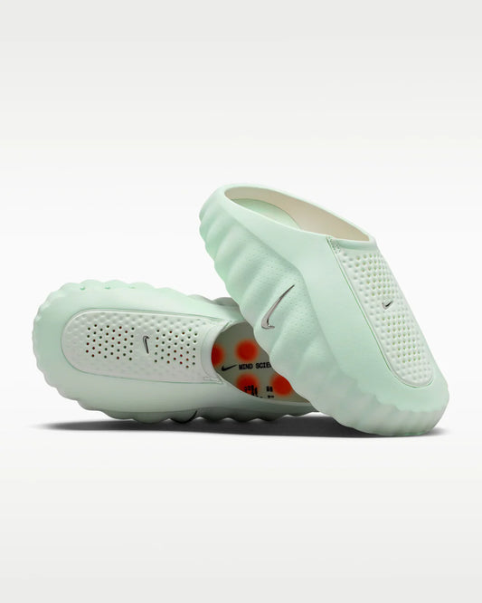 NIKE MIND 001 WOMEN’S PREGAME MULES “BARELY GREEN”