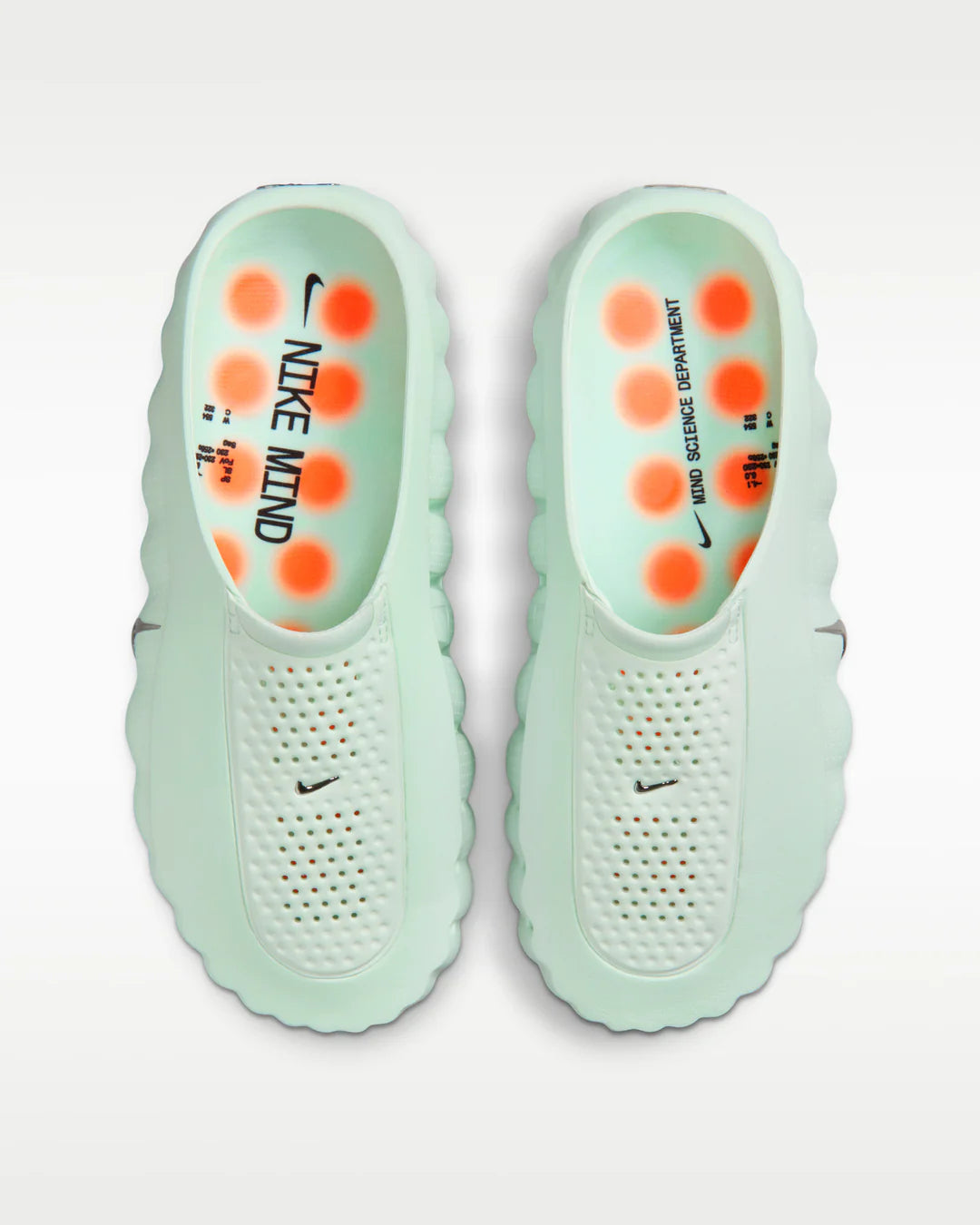 NIKE MIND 001 WOMEN’S PREGAME MULES “BARELY GREEN”