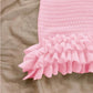 Crochet Halter Mini Dress Pink